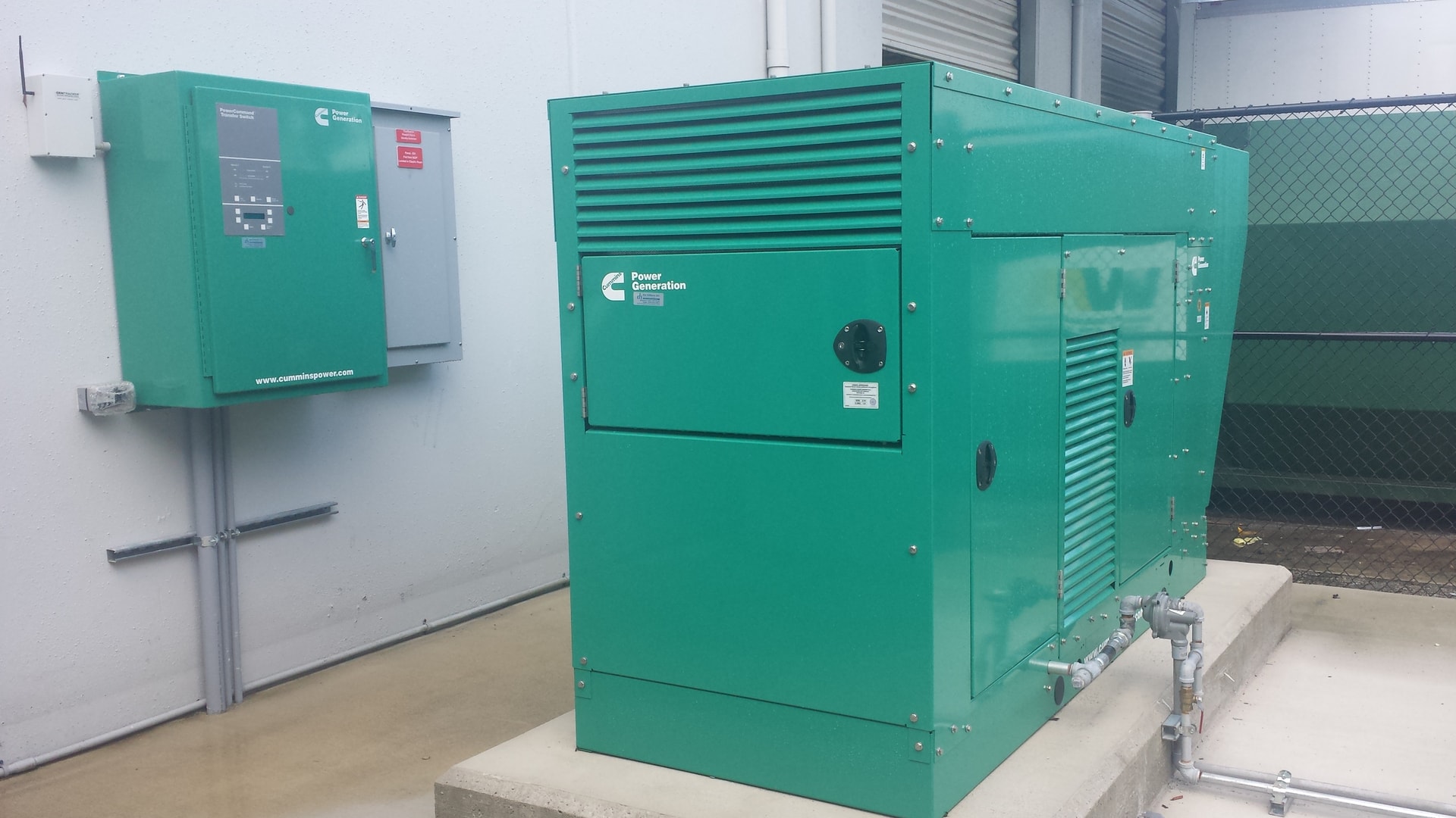 Cummins commercial generator installation by Unlimited Power Solutions